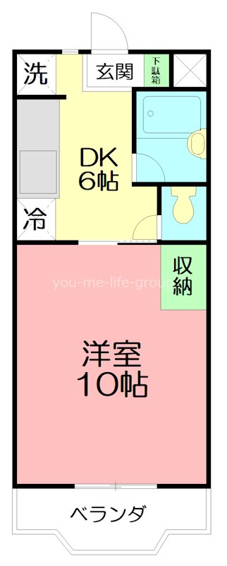 サングレースⅡ 205号室 間取り
