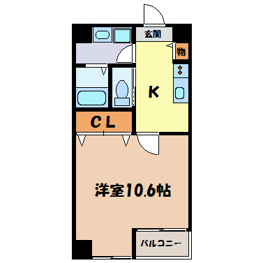 フラシア新栄町 間取り図