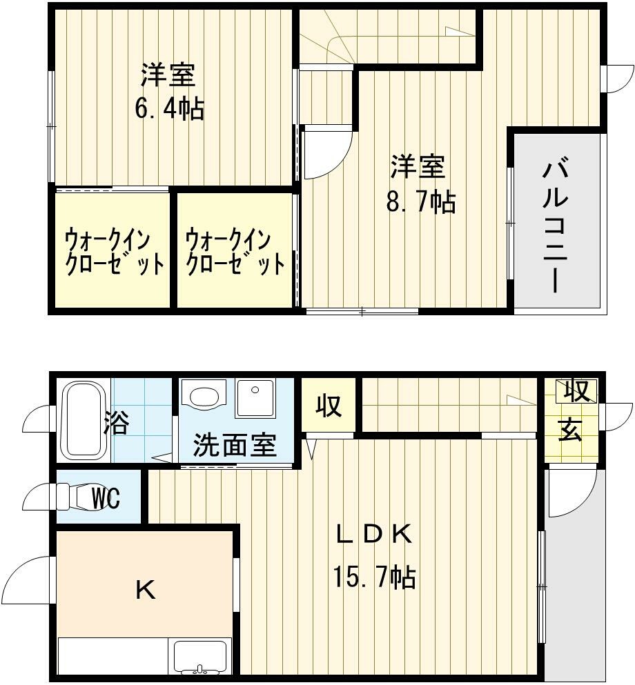ふぁみりあ りんくう A棟 間取り
