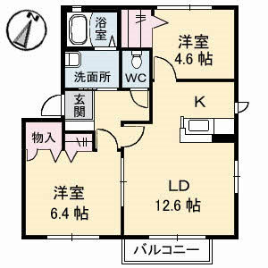シャーメゾン永田本町Ⅱ 間取り