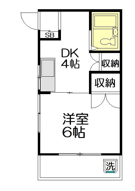 ハイムリバティ 101号室 間取り