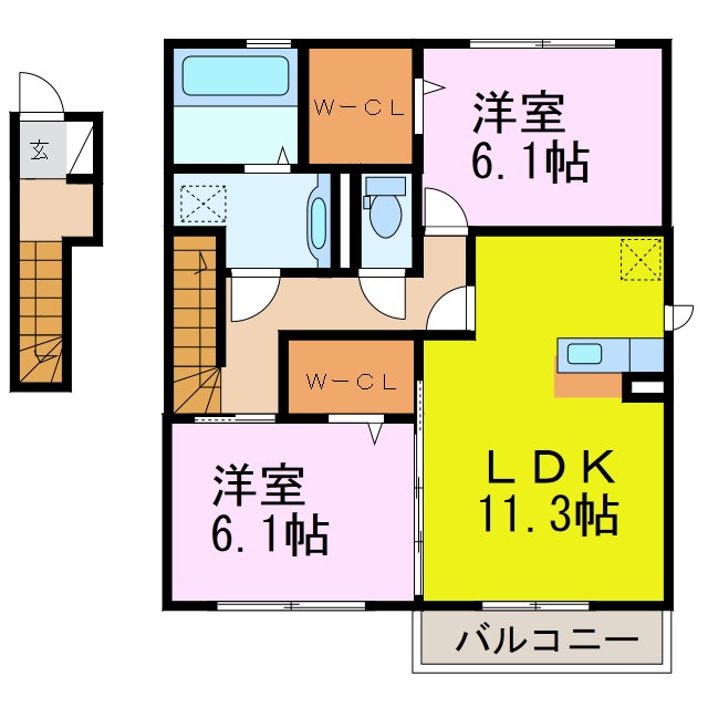 リヴェールHANA 間取り図