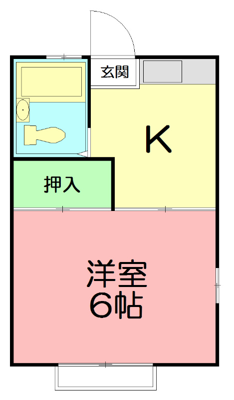 サンフラワーN 101号室 間取り