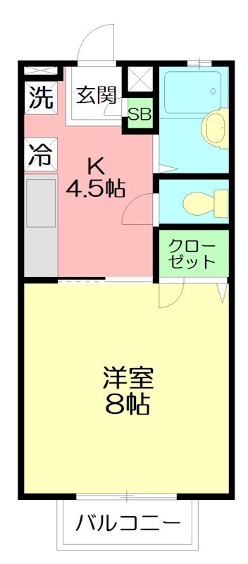 サンヒルズ湘南 201号室 間取り