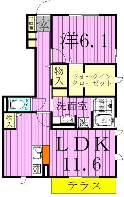 103号室 間取り