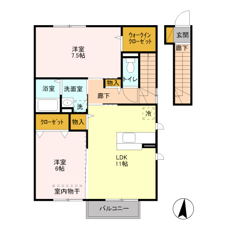 プランドール　Ａ 間取り図