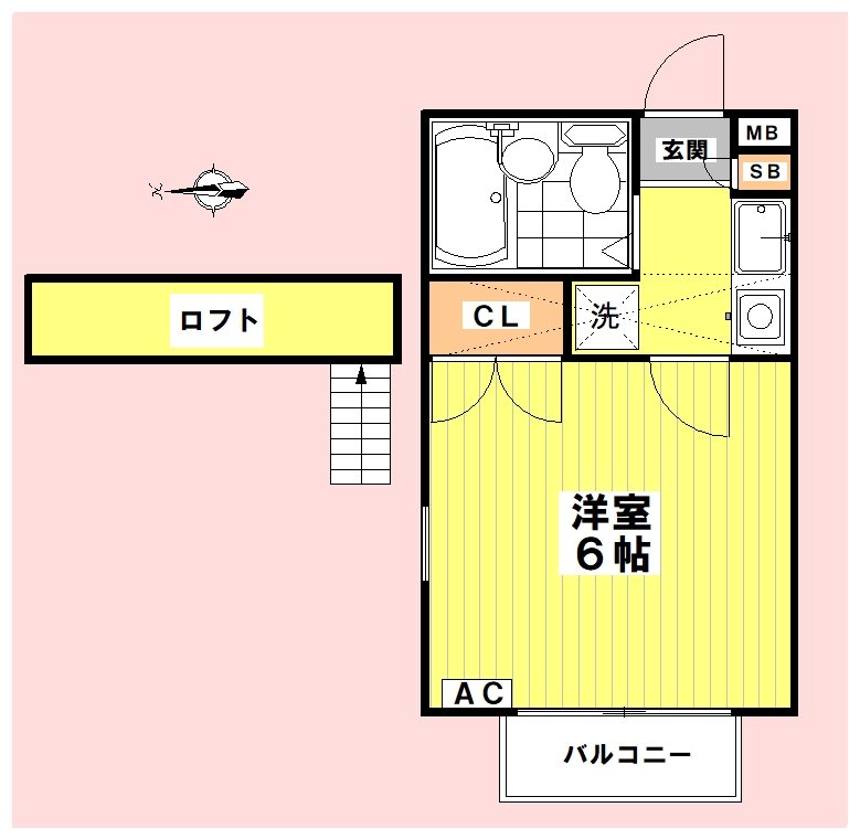 ドゥオーモ柏 201号室 間取り