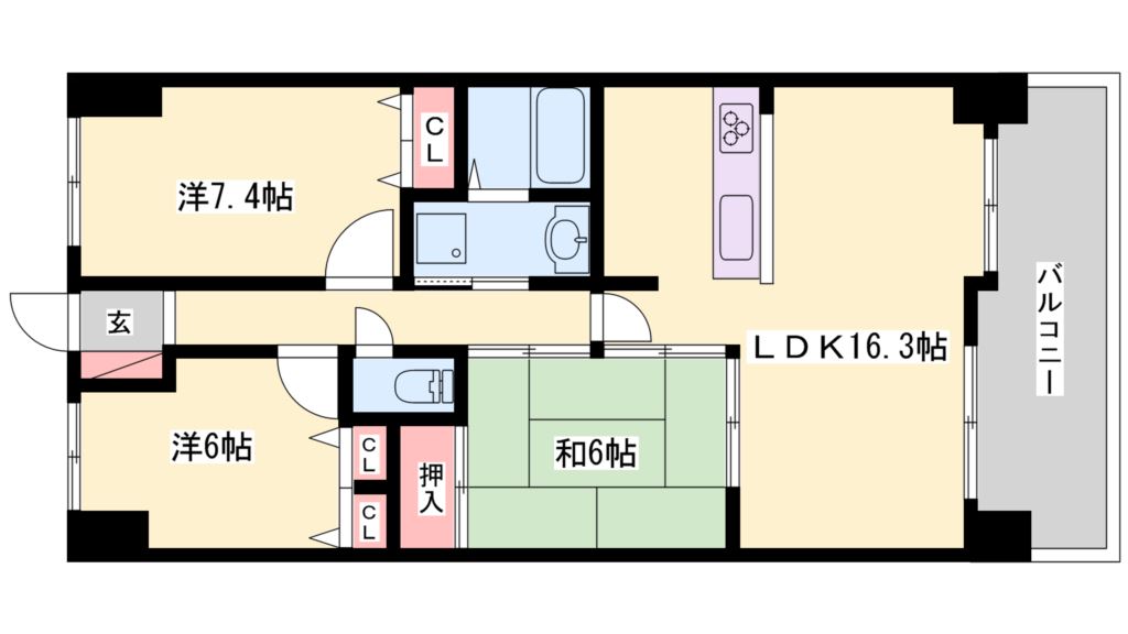エンブレイス加古川 間取り図
