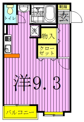 メゾンミヤシタ 201号室 間取り
