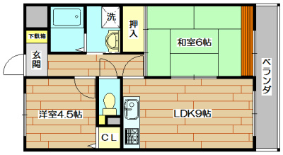 アベニューハイツ朝日 間取り