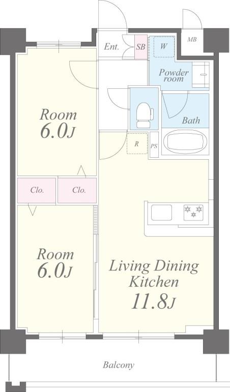 シャルム新横浜 間取り図