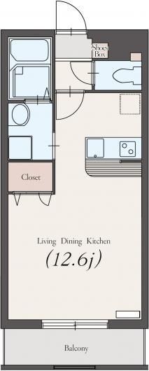 スタースクエア 305号室 間取り