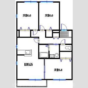 サニーハイツ大島 間取り図