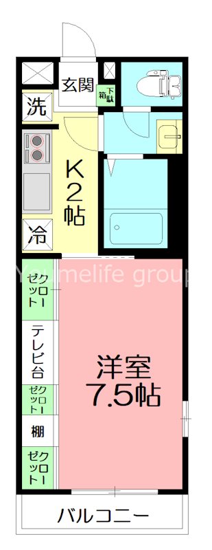 リブリ・鎌倉材木座 101号室 間取り