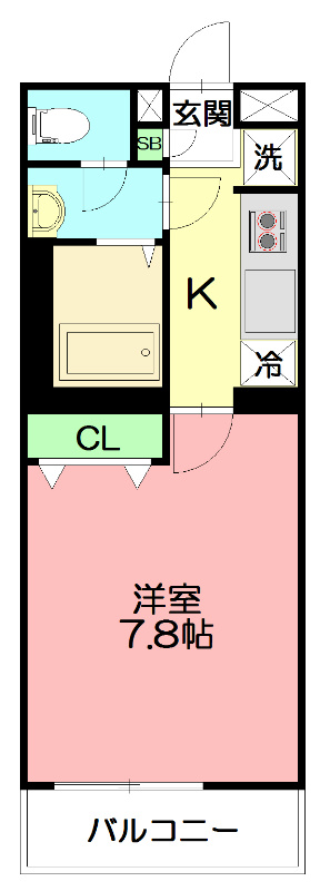 リブリ・めじろ 102号室 間取り