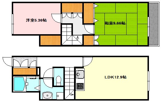 第3ハイツマーブルＢ棟 間取り