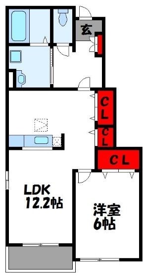 福岡県遠賀郡遠賀町別府 間取り