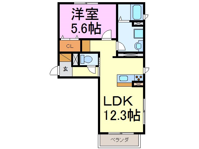 シャトーミユ 間取り図
