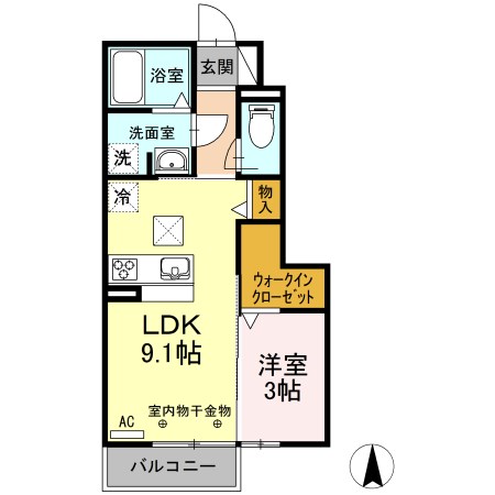 ドエル上西 間取り図