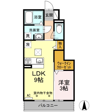 ドエル上西 間取り図