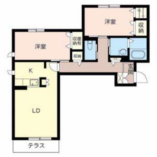 ベレオ東加古川 間取り図