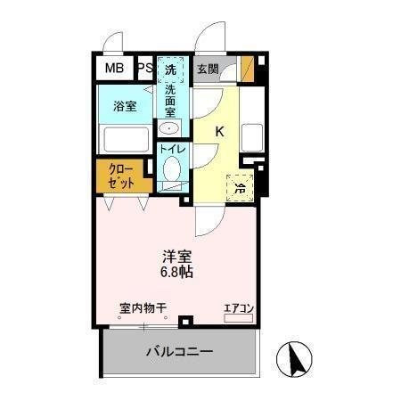 ロイヤルフレア・M 205号室 間取り