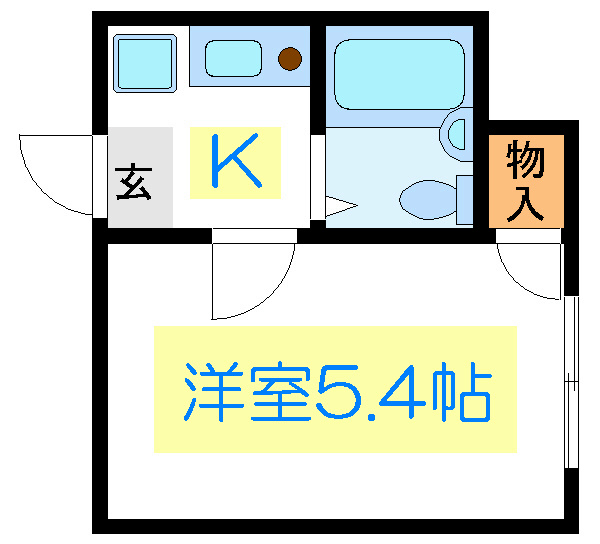 オリンピア亀戸  202号室 間取り