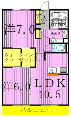 ティアレスⅠ 305号室 間取り