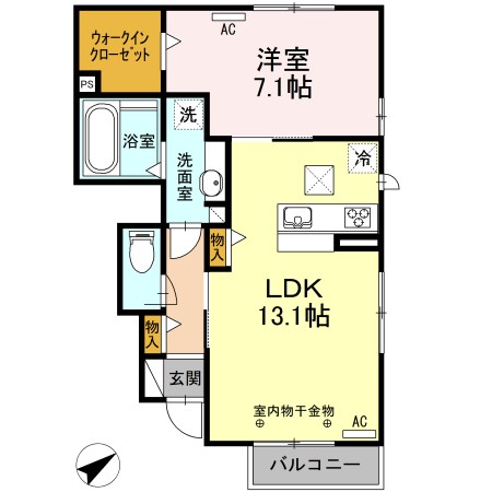 ラ・フォンテ　B 間取り図