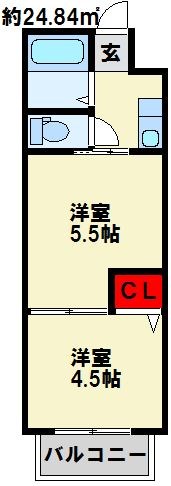 MOON赤坂　B棟 間取り
