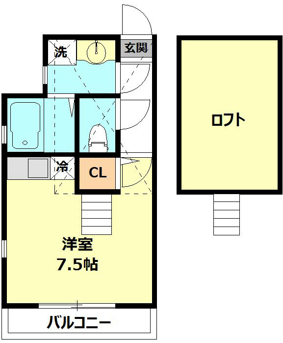 メゾン・ド・プラネット 201号室 間取り