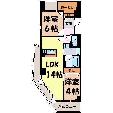 RESIDENCE　TACHIBANA 間取り図