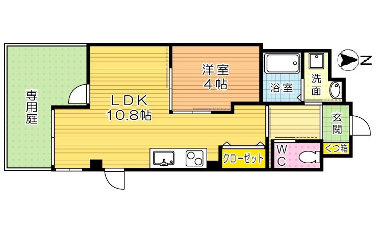 ソレイユ・ルヴァン赤坂 101号室 間取り
