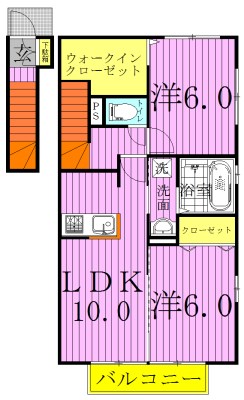 ラ　メゾン 203号室 間取り