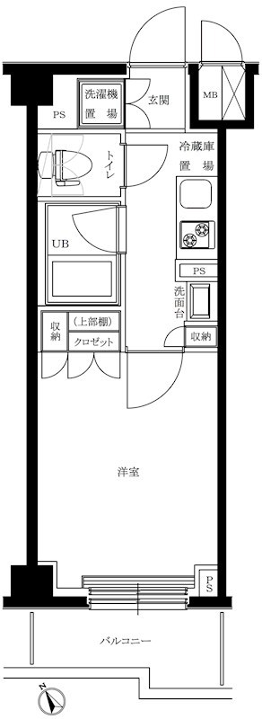 ルーブル仲六郷弐番館 間取り図