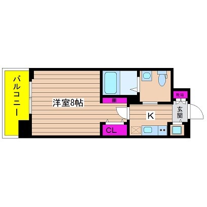 エスライズ北堀江スワン 間取り