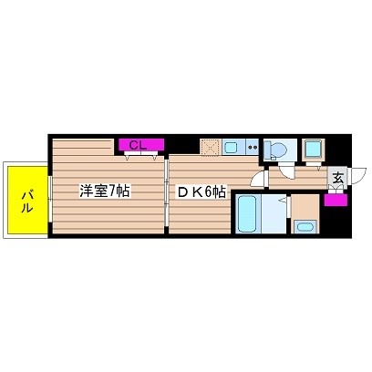 エスライズ西本町Ⅱ 間取り