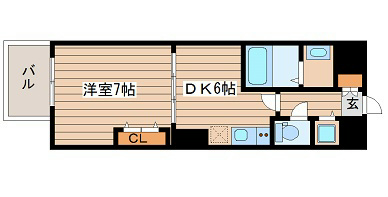 エスライズ西本町Ⅱ 間取り