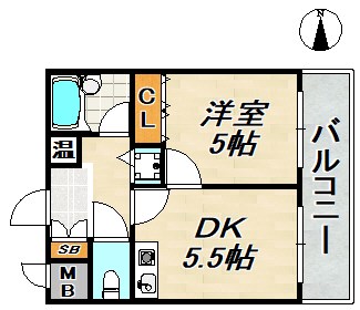 フルール妙法寺 間取り図