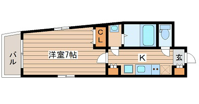 ルクレール中崎 間取り