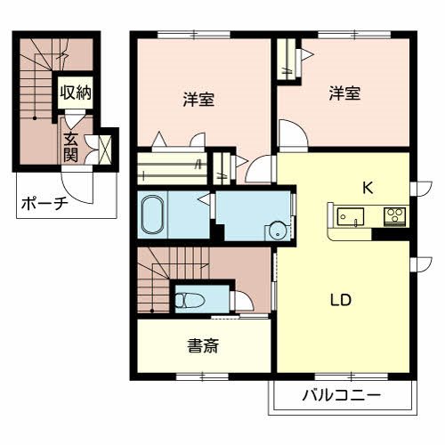 ラポール新野辺 間取り図