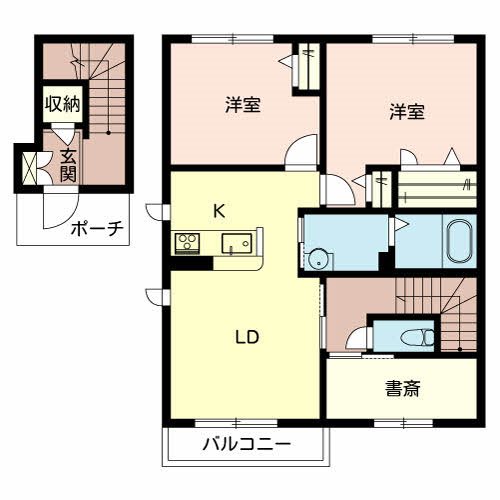 ラポール新野辺 間取り図