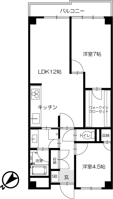 シャンボール瀬田 間取り図