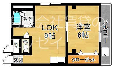 コーポならまち 間取り図