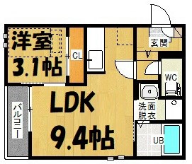 Grandtic Luce志賀本通 間取り図