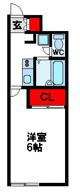 レオネクスト花見が丘KK 104号室 間取り