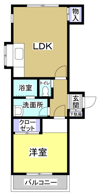 ホリホックイン萩丘 間取り