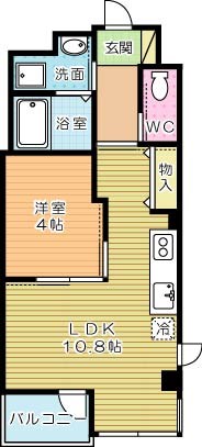 Ｅｓｐｏｉｒ（エスポワール） 201号室 間取り