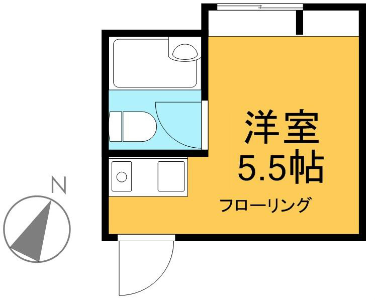 緑樹荘 3号室 間取り