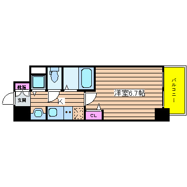 プレサンス立売堀アーバンスタイル 間取り